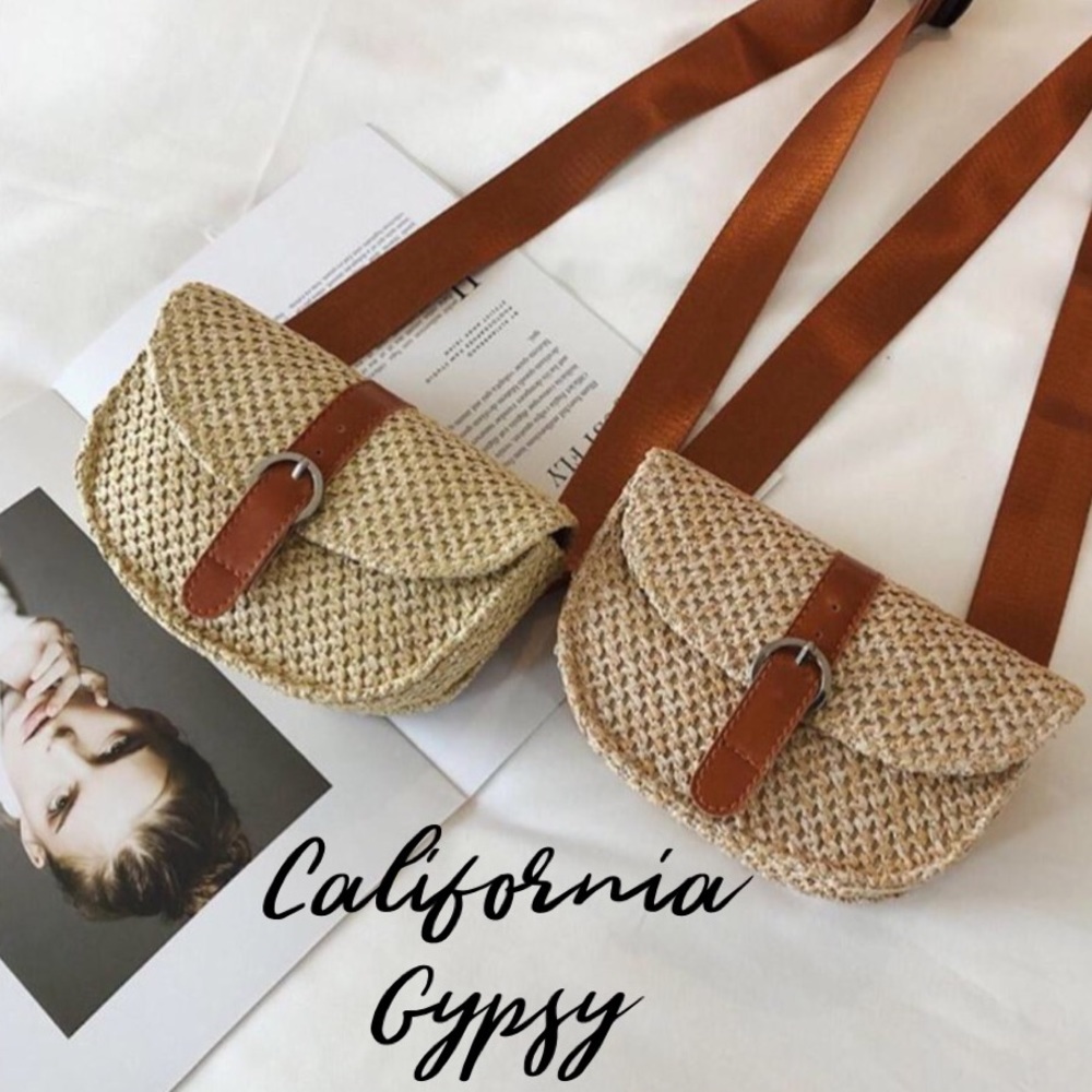 Woven Boho Sea Grass Fanny Pack - Picture 6 of 12